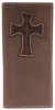 3D Belt Company W454 Brown Wallet with Overlayed Embossed Leather Cross